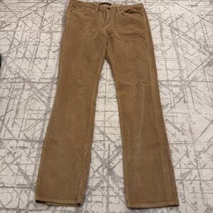 Joe's Jeans‎ The Brixton Straight & Narrow Leg Size 34 Mocha Corduroy Pants